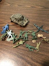 Vintage Civil War Plastic Soldiers Army Men MPC Mix Old China