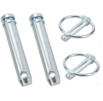2 X TOP LINK PINS & LINCH PINS - Tractor Cat 2 Case Linkage Category Parts