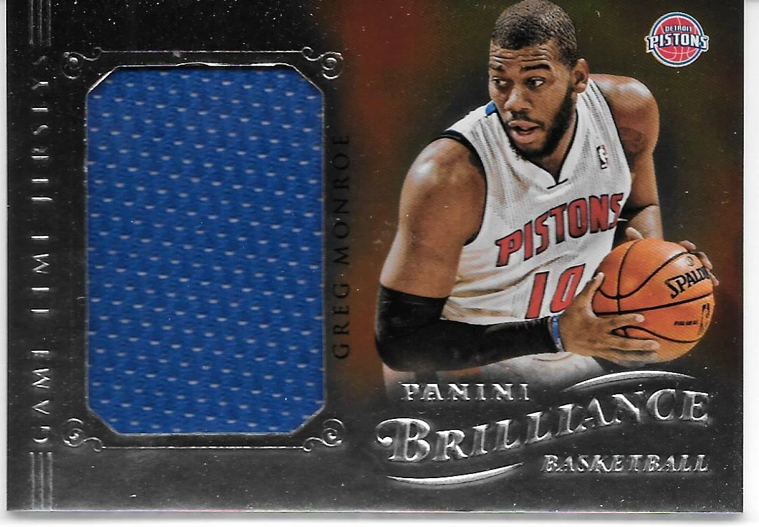 2012 13 Brilliance GAME TIME JERSEY GREG MONROE Hoyas Detroit