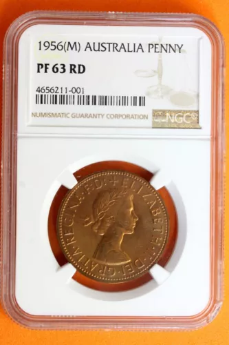 1956 (M) NGC PF63 RD Australia Bronze Penny #B39230