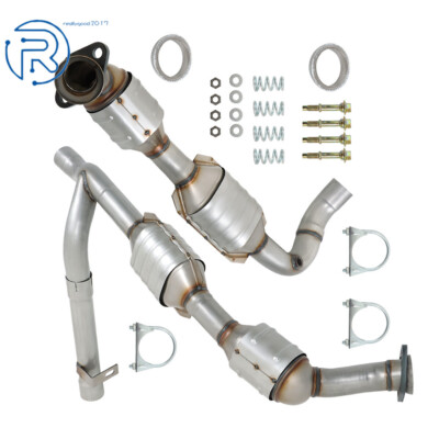 Y Pipe Catalytic Converter Set For 1999-2003 Ford F-150 & 1999 F-250 V8 5.4L 4WD
