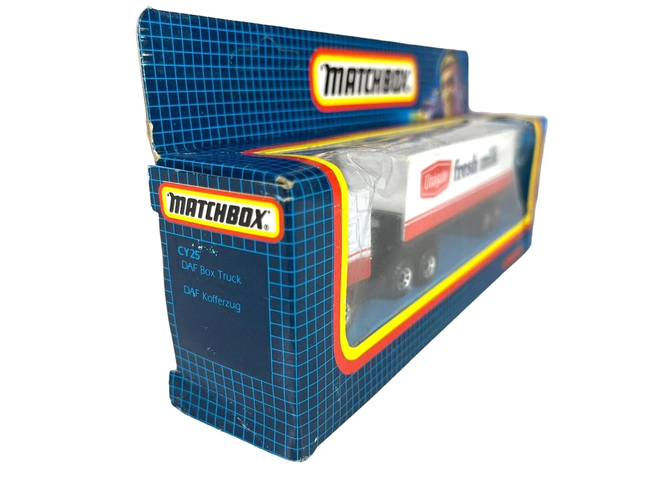 Matchbox Convoy CY-25 Unigate Fresh Milk Truck ~ 1987 Blue Window Box Die Cast - Image 3 of 4