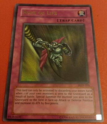Yugioh! TCG - Rope of Life - PGD-105 - Rare Unlimited Holo Foil LP