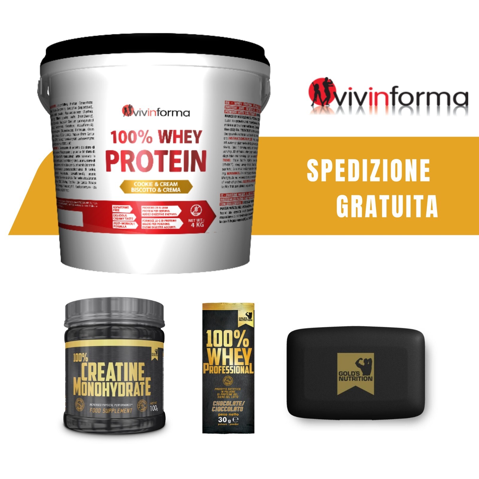 Vivinforma Whey 4kg + Creatina Kit: Qualità e Convenienza