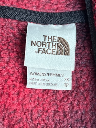 The North Face 1/2 Zip Up L/S Jacket Women's Size XS Red Black Polyester - Picture 8 of 11