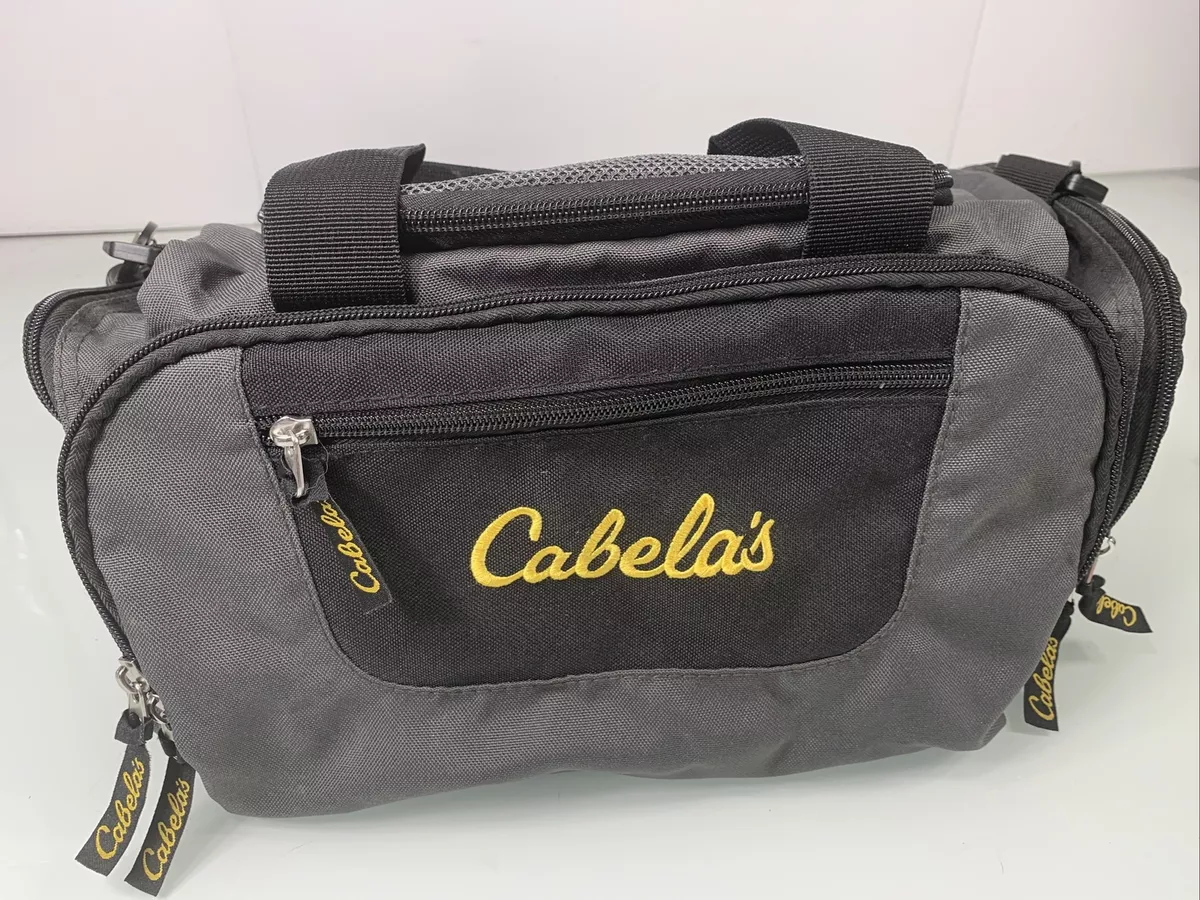 Cabela's Sport Black Bag Tote Utility Travel Organizer Canvas Fishing  Camping