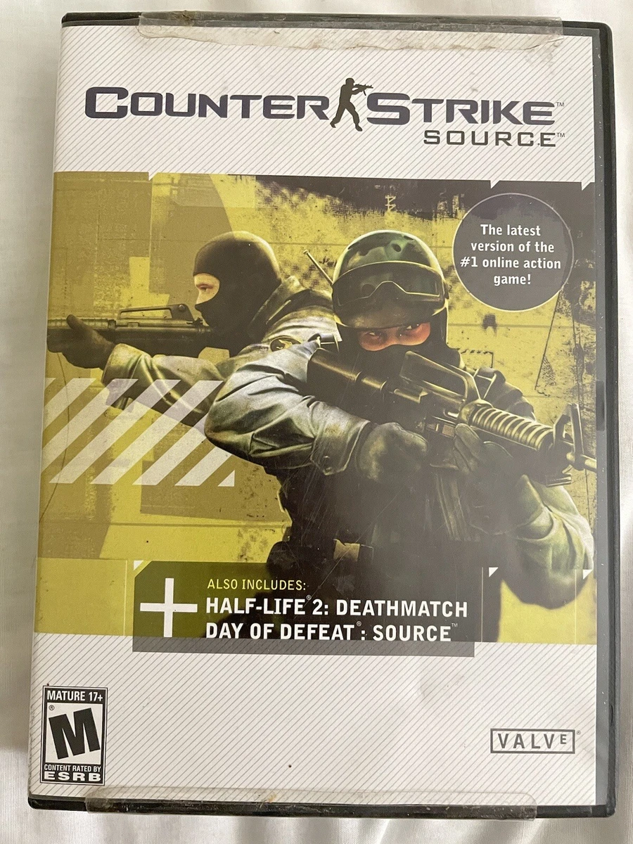 Counter Strike Source PC Game w/ Half Life 2: Deathmatch 4 Discs