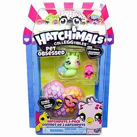 Hatchimals CollEGGtibles Pet Obsessed Snailtail and Sloth Green (2 pack)