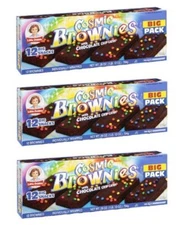 Little Debbie Cosmic Brownies with Chocolate Chip Candy Big Pack 3 Boxes