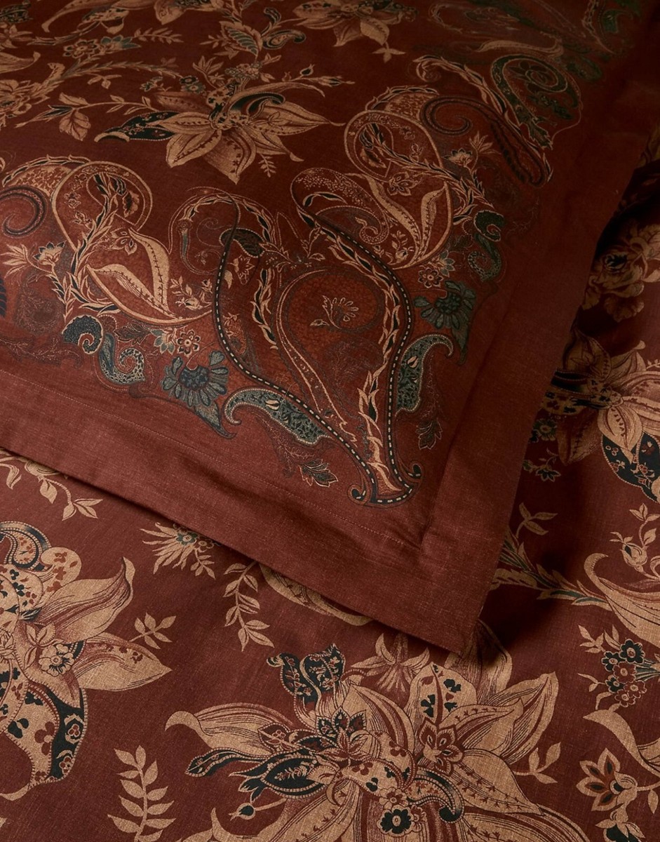 Ralph Lauren Inez Paisley Duvet Cover Full/Queen Red Multi