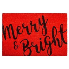 Calloway Mills 104972436 Merry  Bright Doormat, 24" x 36", Red/Black
