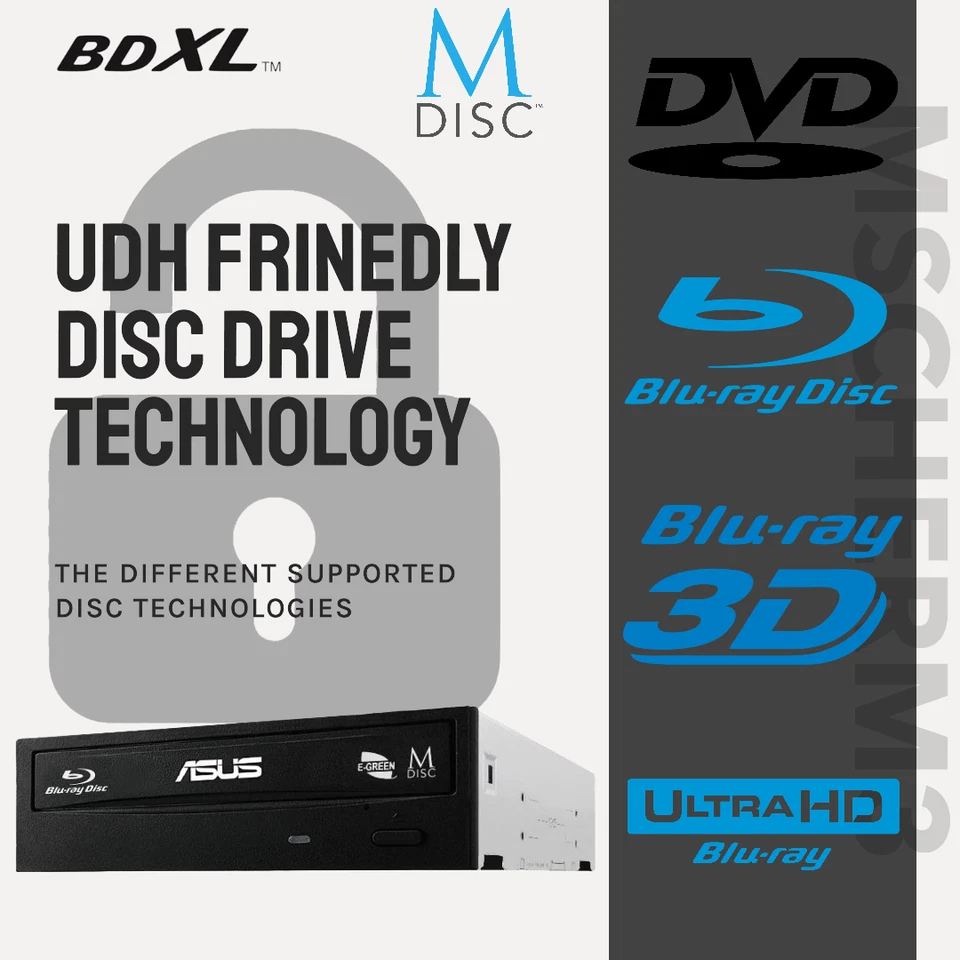 ASUS BW-16D1HT Blu-Ray Writer UltraHD UHD Unlocked Firmware v3.10 - Image 2 of 4