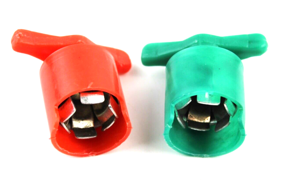 2 Battery Terminal Caps Red Positive + And Green Negative Type Arelco