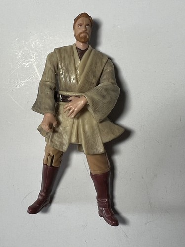 Figura de acción suelta Star Wars Rots #27 Obi-Wan Kenobi Jedi Kick Hasbro 2005 - Imagen 4 de 4