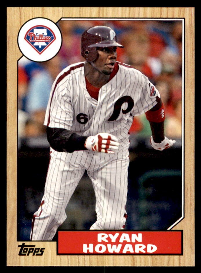 2012 Topps 1987 Minis Ryan Howard #TM-27 Philadelphia Phillies