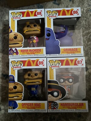 McDonald's Funko Set of 4 Funko POP! Ad Icons 86 87 88 89 In Hand | eBay