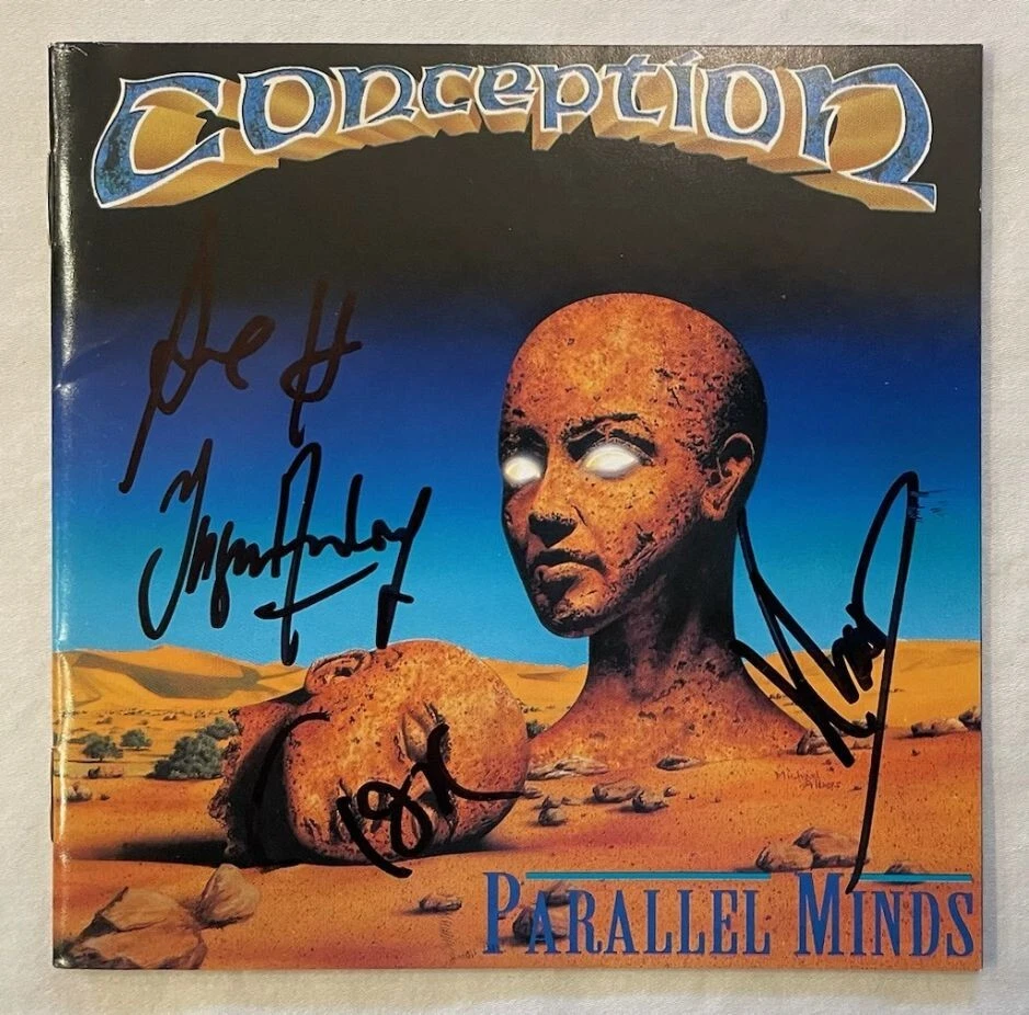 Conception - Parallel Minds (Japan CD w/OBI) Autographed by 4 band members Foto 4 de 4