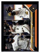 2023 Topps Now #50 Rowdy Tellez / Brian Anderson / Garrett Mitchell Orange #d /5