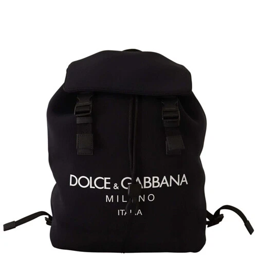 DOLCE & GABBANA Bag Nylon Black Golden Pig of the Year School