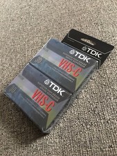 TDK VHS-C 30 Minute Superior High Grade Blank Tapes Lot of 2 New Sealed