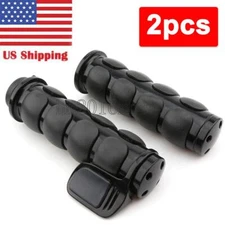 1" Black Handlebar Hand Grips For Harley-Davidson Road Street Glide FLHX Touring