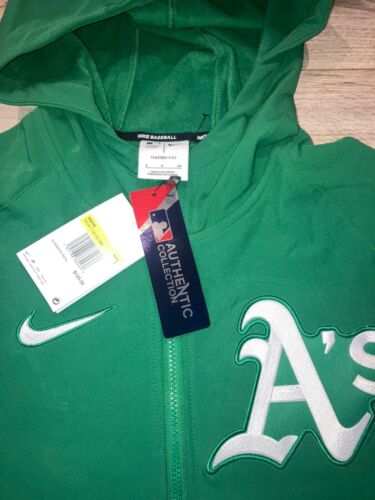 Las Vegas A’s Athletics MLB Baseball Nike Therma Fit Jacket Small S NEW - Picture 2 of 4
