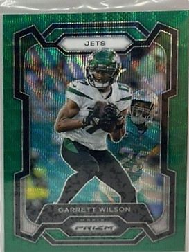 2023 Panini Prizm Garrett Wilson Green Wave #233 New York Jets