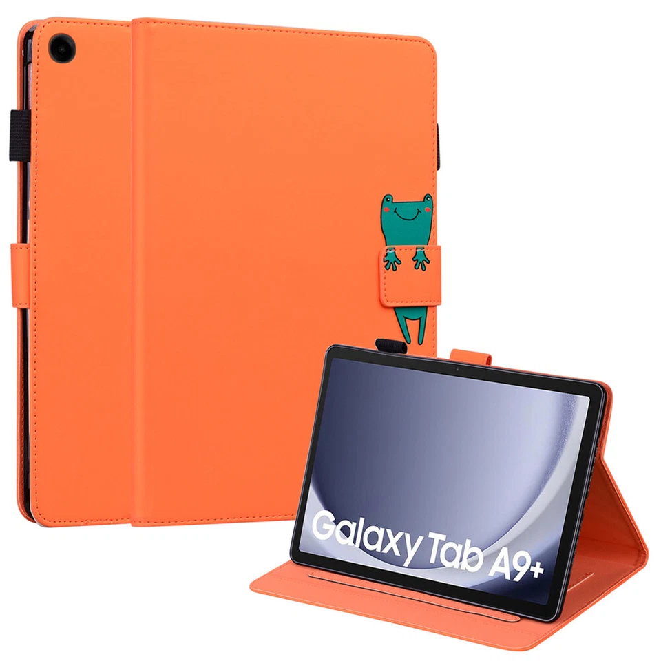 Funda abatible de cuero magnético a prueba de golpes para Samsung Galaxy Tab A9+ 11" Foto 3 de 4