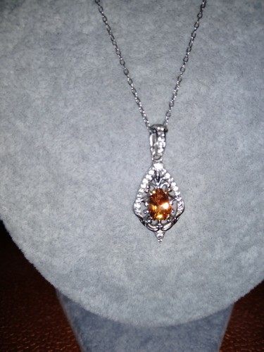 Topacio crepuscular Northern Lights, circón Pndnt/SS 1,99 ctw con cadena de plata de 18" - Imagen 2 de 4
