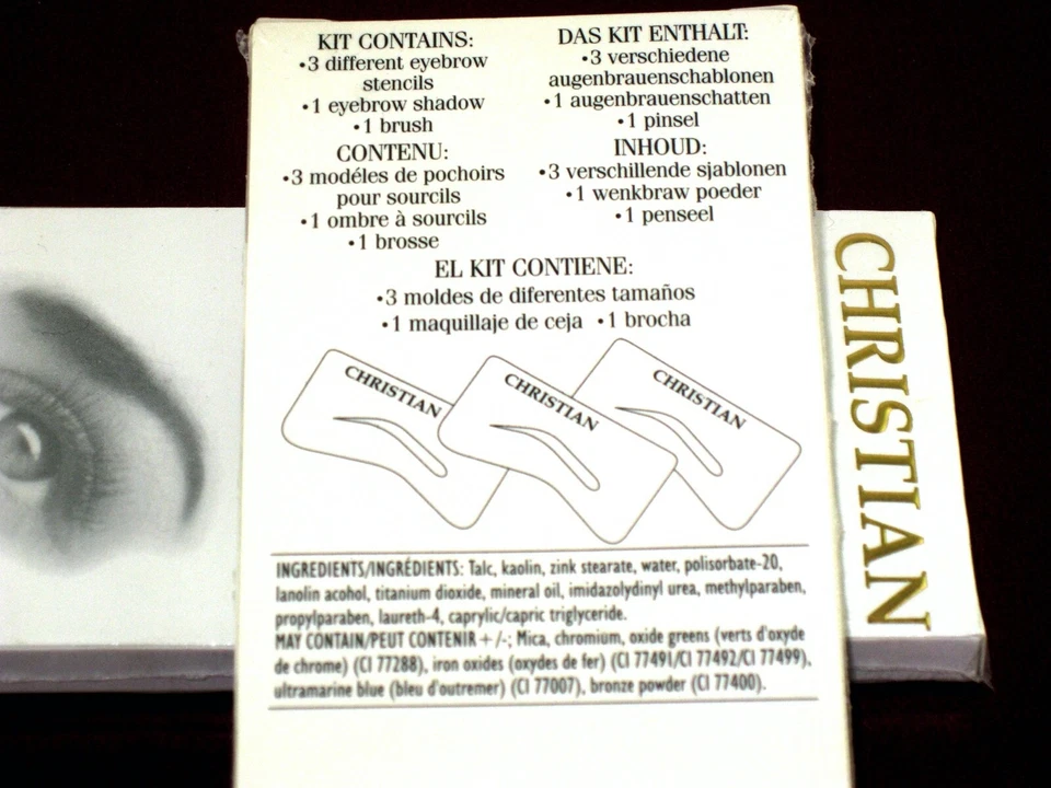 Christian Semi Permanent Augenbrauen Make-up Set AUGENBRAUENSCHATTEN Anthrazit - Bild 3 von 3