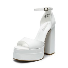 Dream Pairs Women High Chunky Block Heel Square Toe Party Dress Pump Heel Sandal