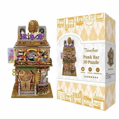 3D Puzzle Tonecheer PUNK BAR DESK BIN 161 Pcs   US SELLER