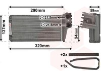 WäRmetauscher Innenraumheizung *** IR Plus *** VAN Wezel 40006227 FüR 3B Peugeot
