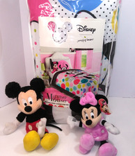 Edredón Doble Reversible Minnie Mouse - Saltar Frijoles Kohls, Peluche Mickey & Minnie