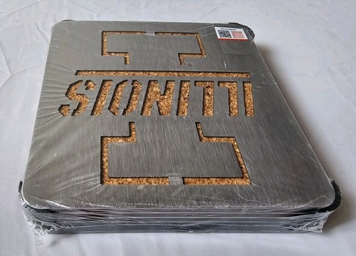 SIGILLATO University of Illinois Fighting Illini 4 Sottobicchieri Acciaio Inox - Foto 6 di 6