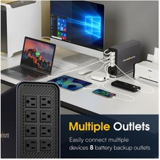 Lithium UPS Battery Backup - 1000VA/800W, Pure Sine Wave