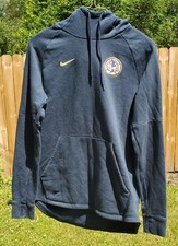 Nike Club America LMX Aguilas Football Club Hoodie Navy Blue Size Medium