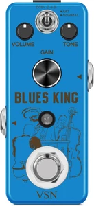 Bluesy Overdrive Guitar Pedal, Détorsion de pilotes Bleus Vintage Overdive