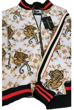 Victorious Track Jacket • Tigers Animal Print • Full Zip Streetwear • Size XL