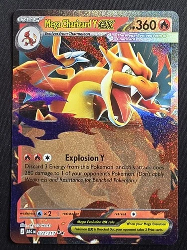 New ListingPokemon Mega Charizard Y EX 022/217 Ascended Heroes English TCG - NM