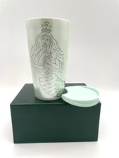 STARBUCKS Siren Mermaid Ceramic Tumbler 50th Anniversary LIMITED EDITION 12oz