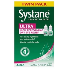 SYSTANE ULTRA HIGH PERFORMING DRY EYE RELIEF TWIN PACK NEW 05/28 FREE SHIPPING