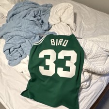 Mitchell Ness Celtics Larry Bird 33 1985-86 Swingman Jersey Green M