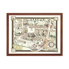 Old Map of Petersfield 1922 - Vintage England Art Wall Decor