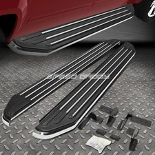 FOR 06-12 TOYOTA RAV4 XA30 BLACK ALUMINUM 5.5" FLAT SIDE STEP BAR RUNNING BOARD