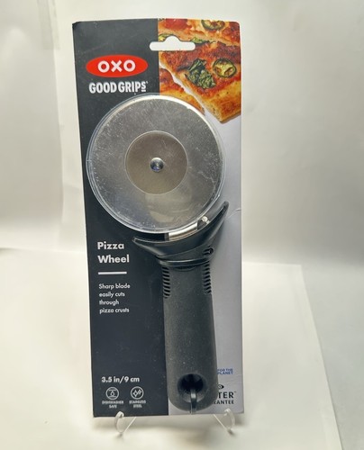 OXO Good Grips Pizza Wheel Cutter, 3.5” Wheel, Silicone Handle, Black, Brand New - Picture 2 of 4