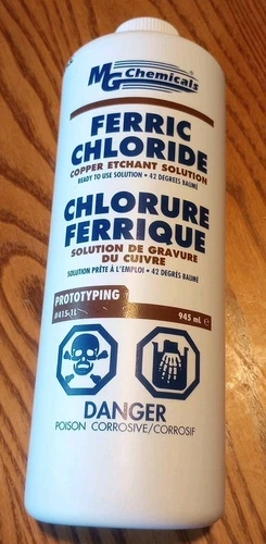 MG Chemicals Ferric Chloride Copper Etchant Solution 1 liter 945ml Liquid Bottle
