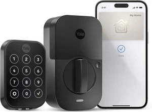 Yale Assure Lock 2 Plus - Apple Home, Wi-Fi, Smart, Keyless Entry, Black Suede