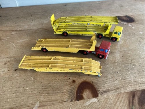 2 x Guy Warrior Car Transporter Matchbox Series King Size K-8 Lesney #468