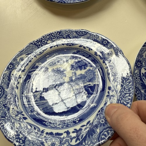 Set Of 6 Spode Blue Italian Bread Plates, Made In England EUC Barely Used - Picture 7 of 15